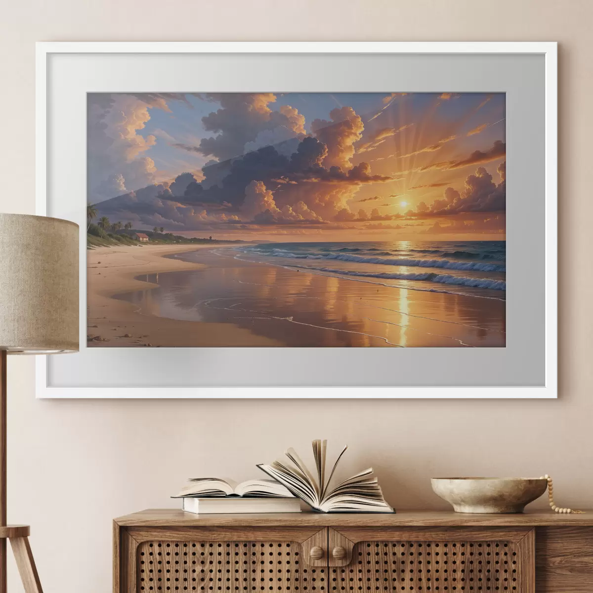 Poster Rivage et légèreté f40599