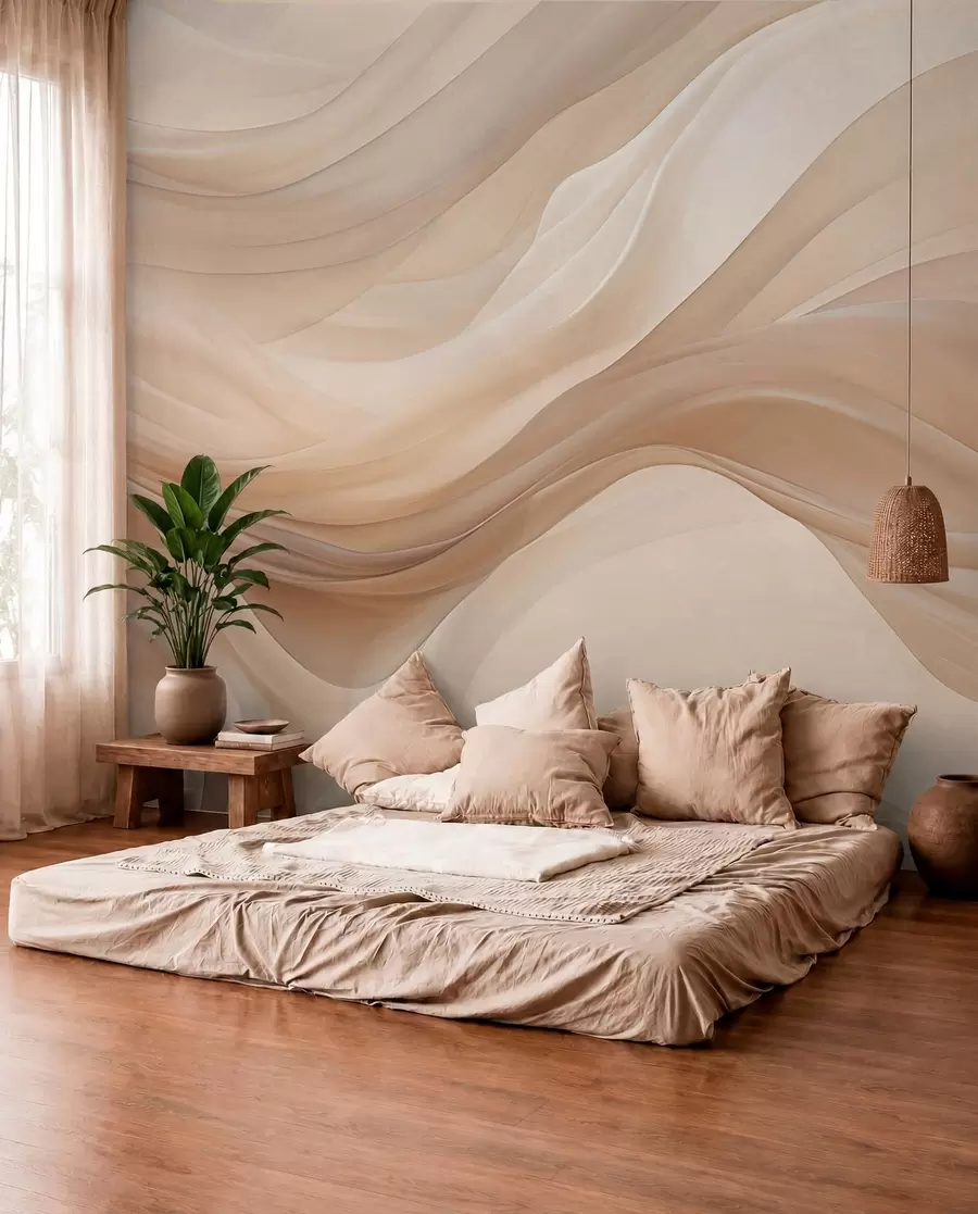 Papier peint Fond beige délicat w01641