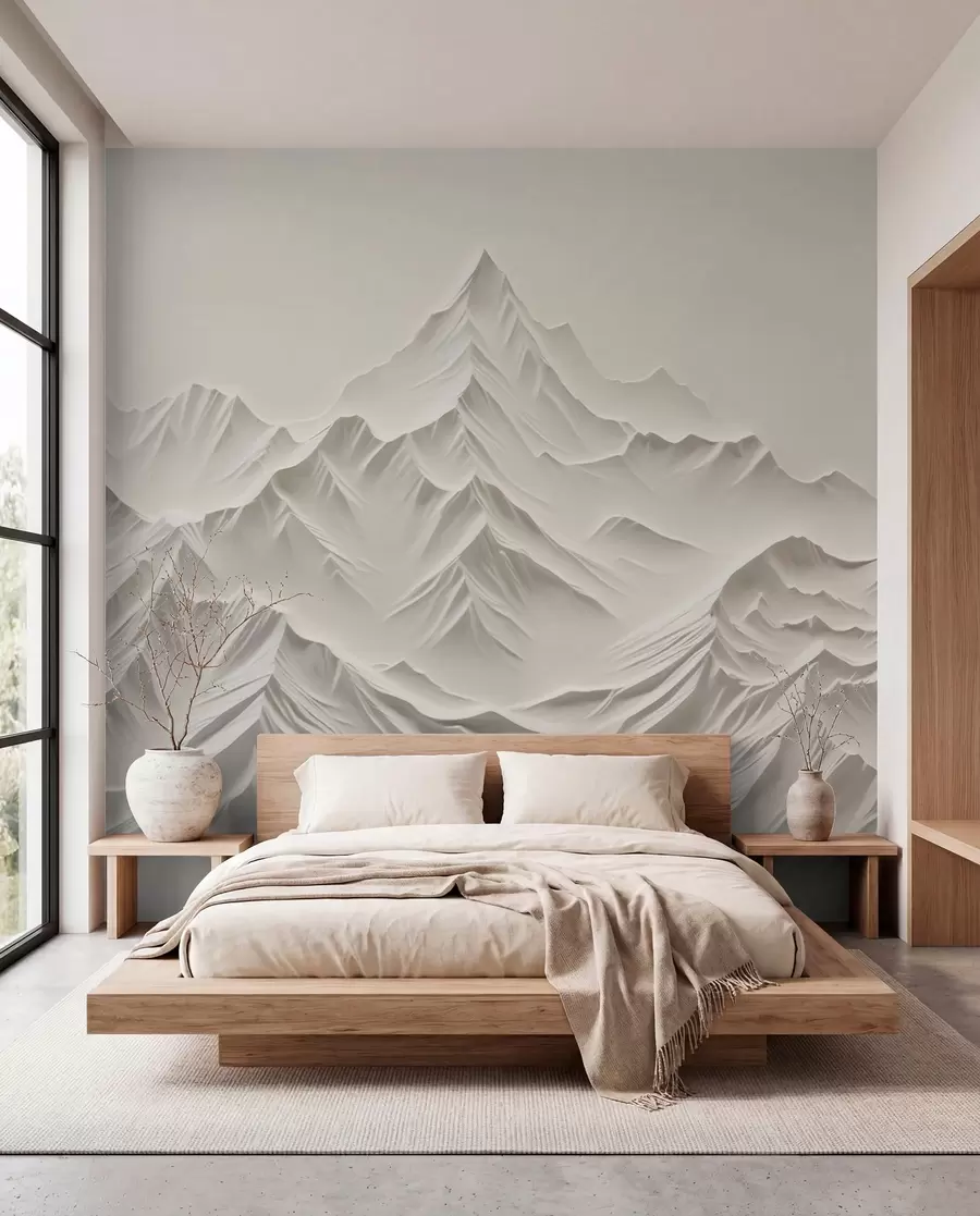 Papier peint Montagnes grises w01644