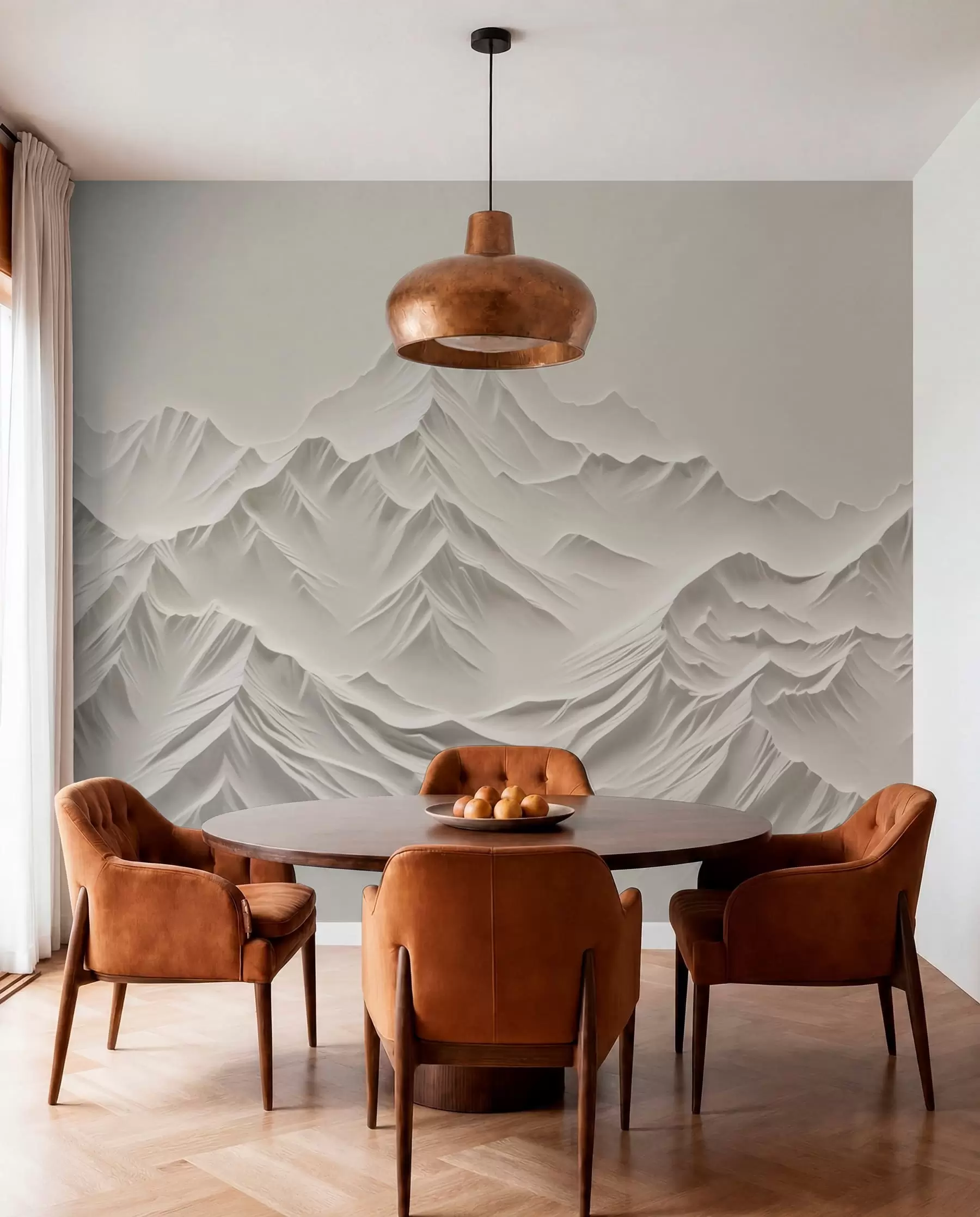 Papier peint Montagnes grises w01644