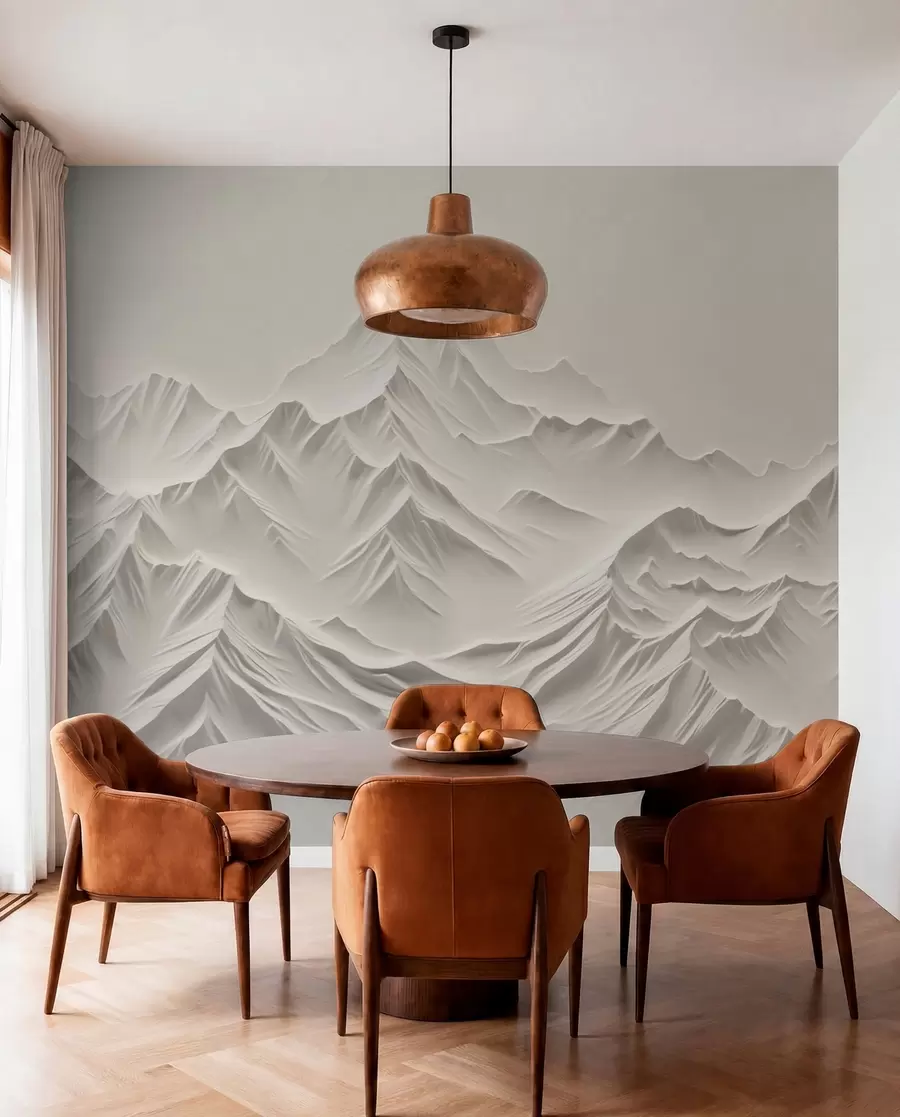 Papier peint Montagnes grises w01644