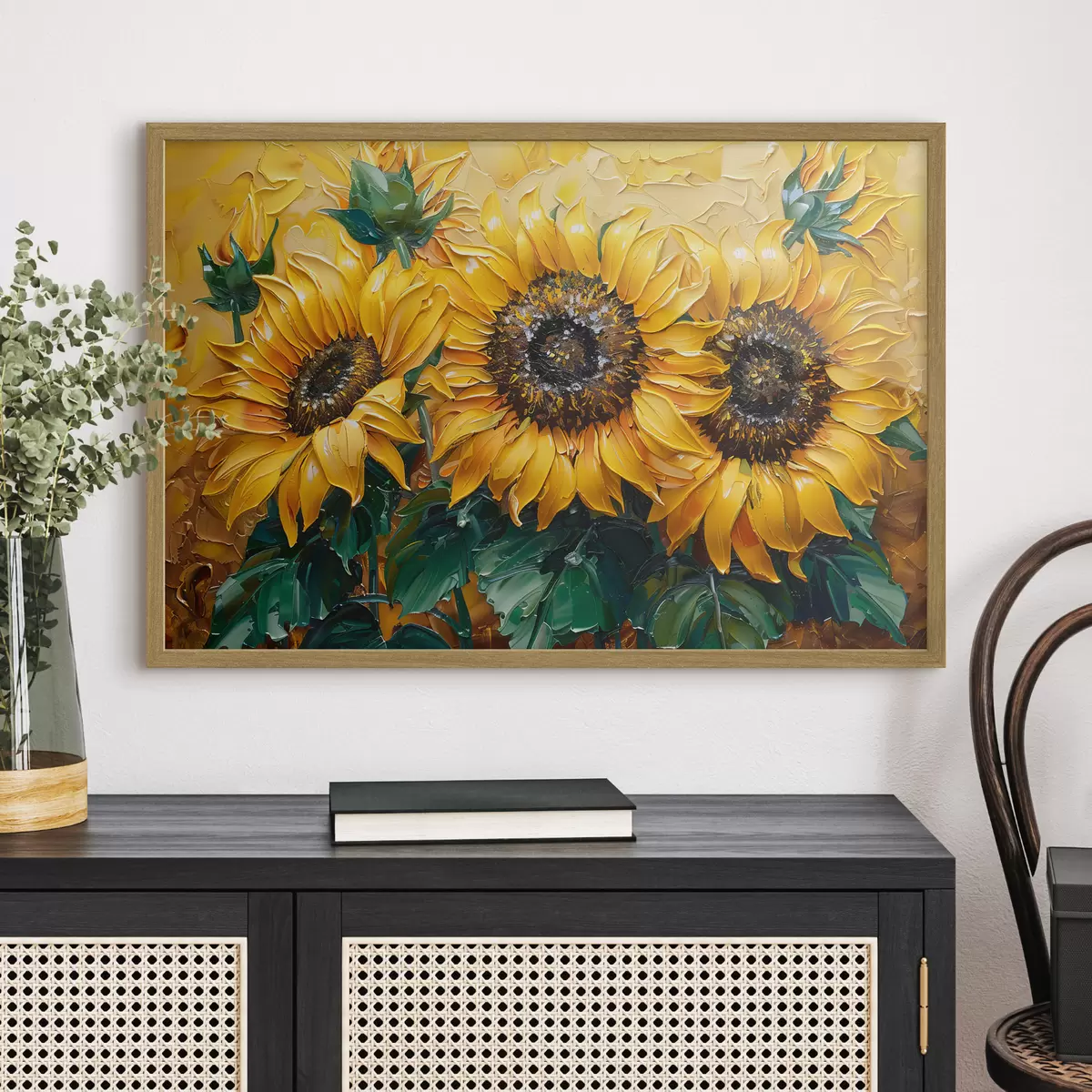 Poster Le sourire des tournesols f40787