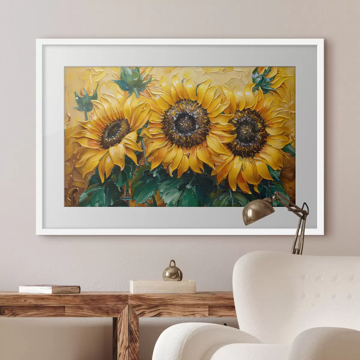 Poster Le sourire des tournesols f40787