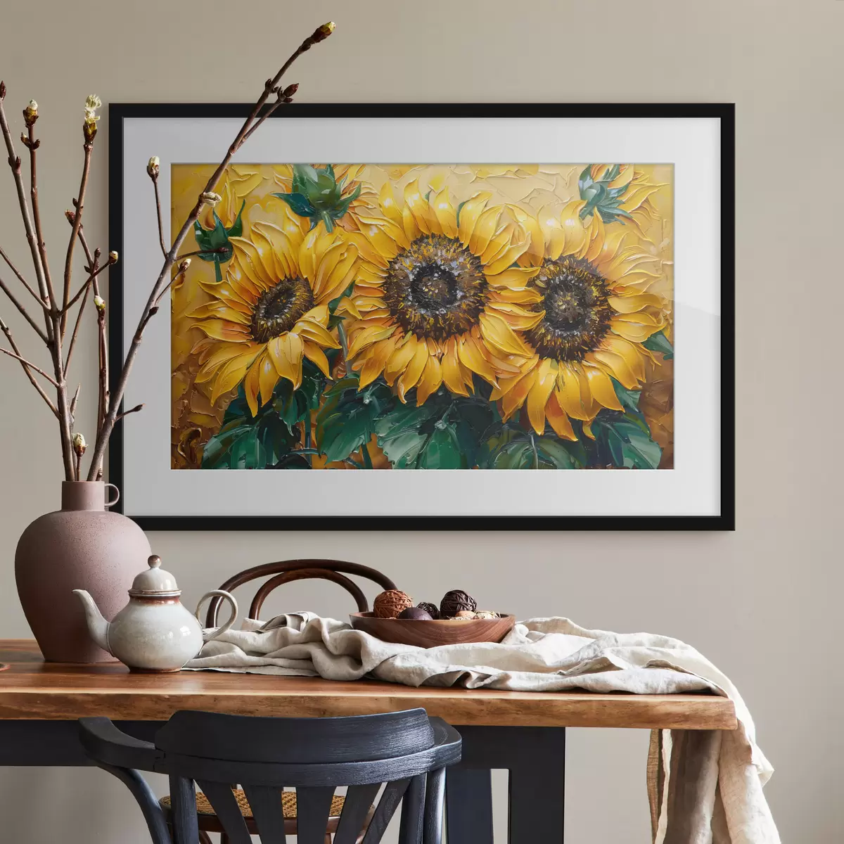 Poster Le sourire des tournesols f40787