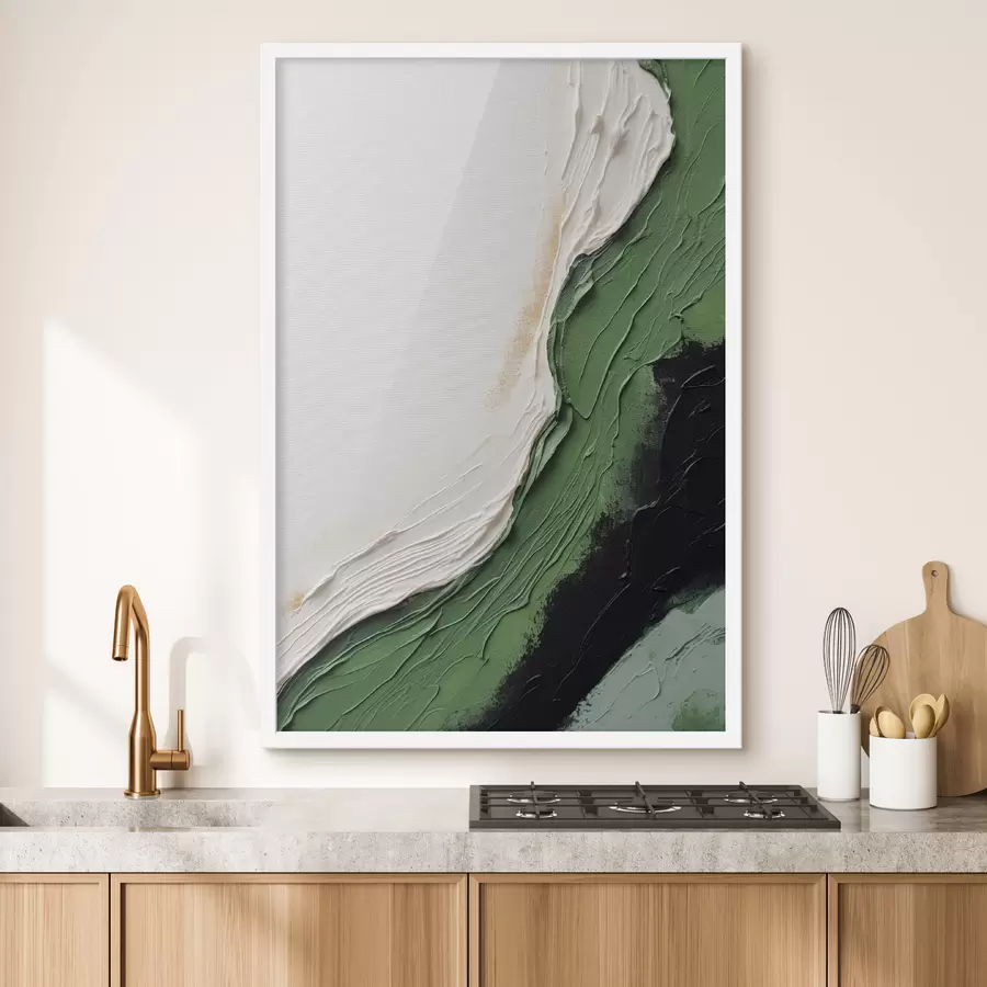 Papier peint Stuc, vert, couleur foncée f40848