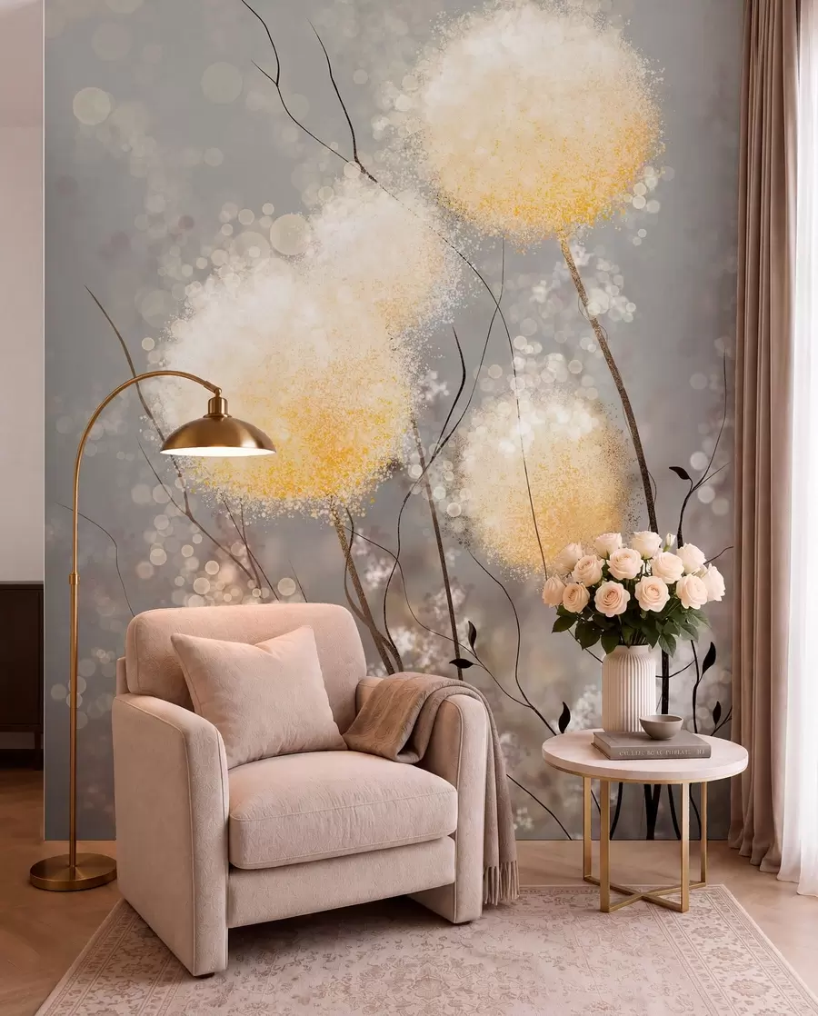 Papier peint Fleur de pissenlit féerique u33910