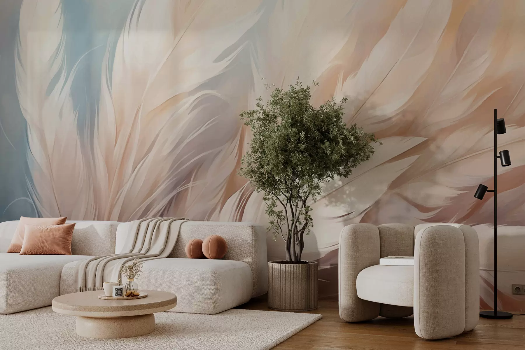 Papier peint Plumes w01134