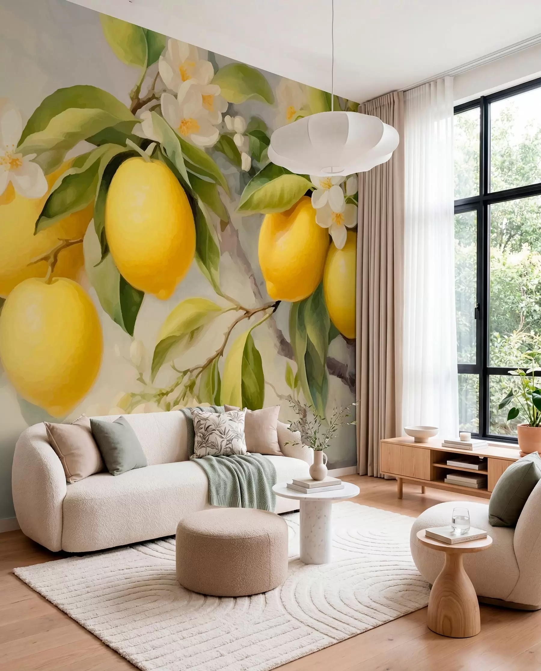 Papier peint Citrons w01136