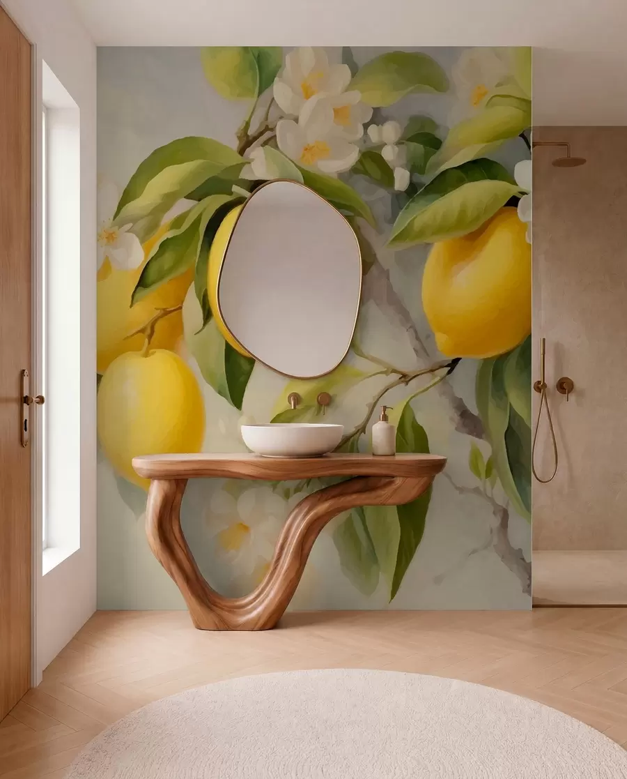 Papier peint Citrons w01136