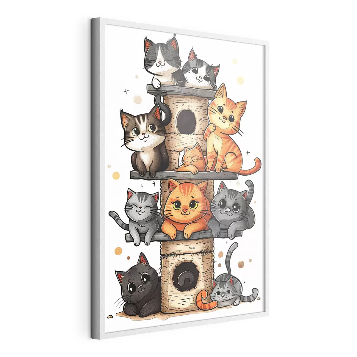 Poster Divers chats sur le comptoir f40929