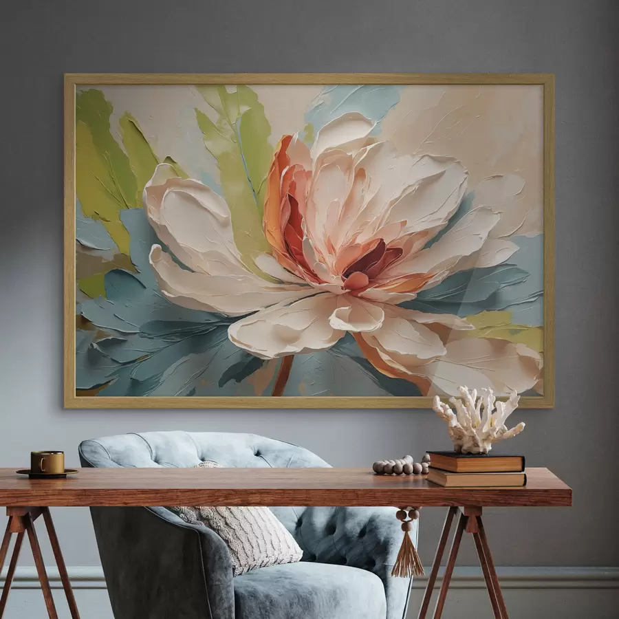 Papier peint Fleur abstraite à l'huile f40856