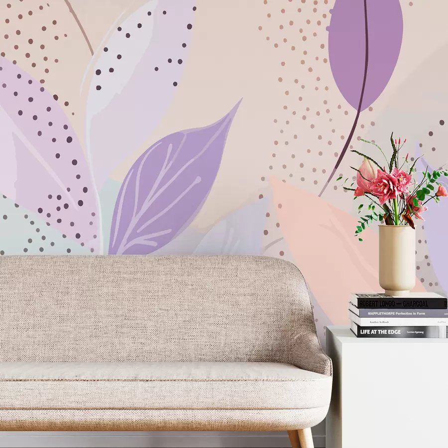 Papier peint Feuilles délicates w01739