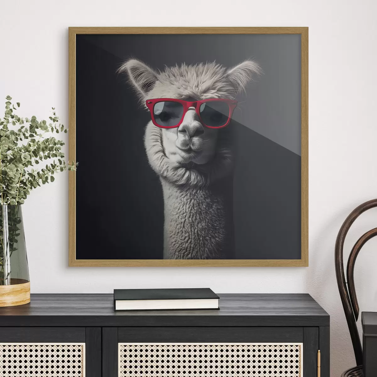 Poster Lama de caractère f40996
