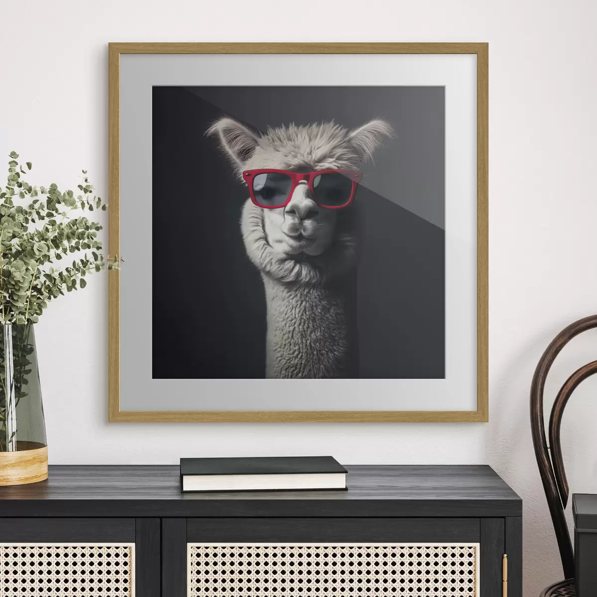 Poster Lama de caractère f40996