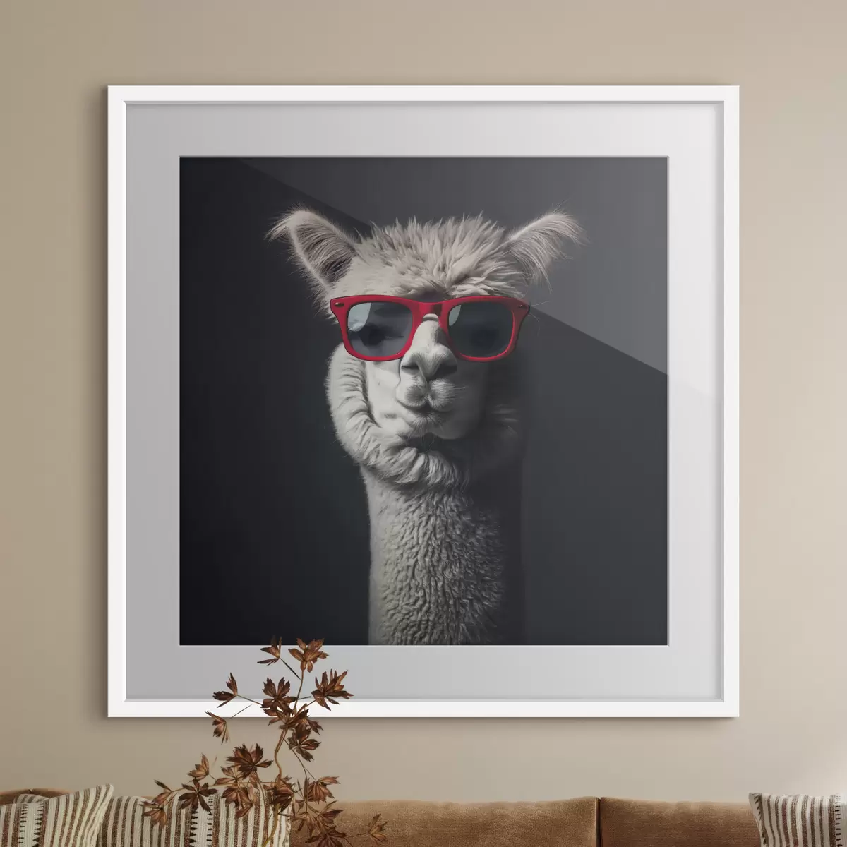 Poster Lama de caractère f40996
