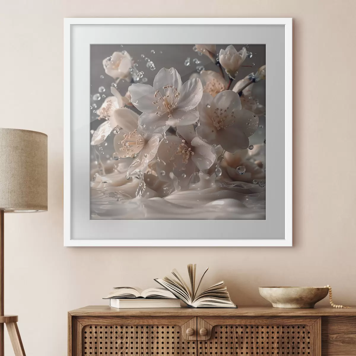 Poster Gouttes sur la tendresse f41003