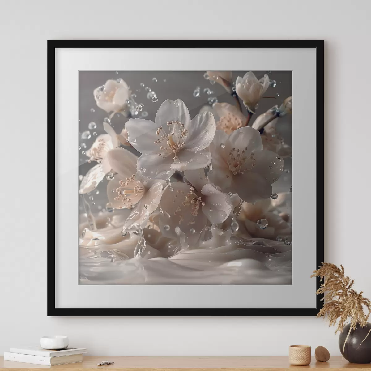 Poster Gouttes sur la tendresse f41003