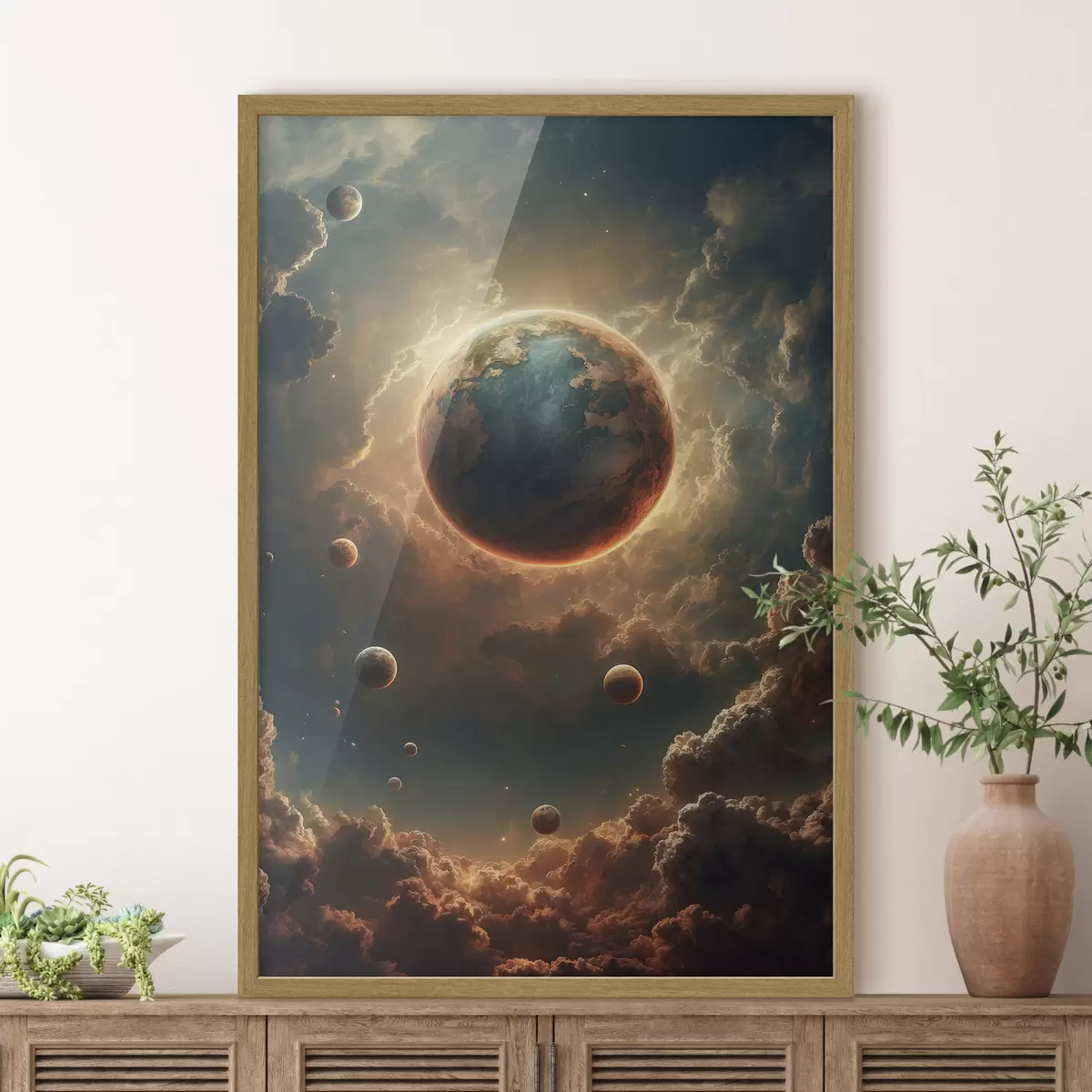 Poster Planète recouvrant le soleil f41034