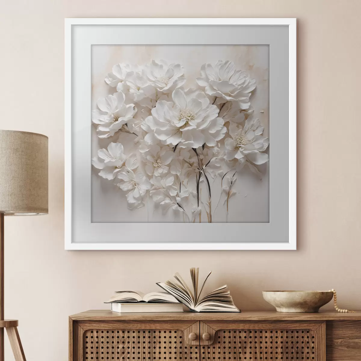 Poster Fleurs sur tiges sombres f41042