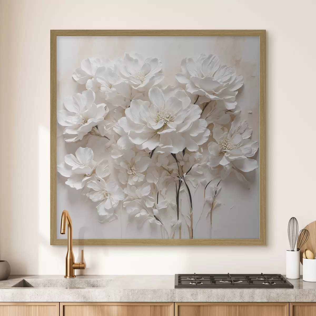 Poster Fleurs sur tiges sombres f41042