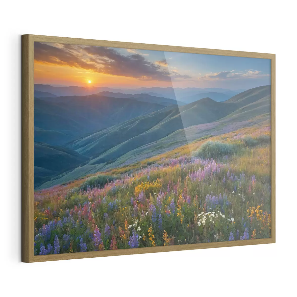 Poster Fleurs sur les montagnes f41048