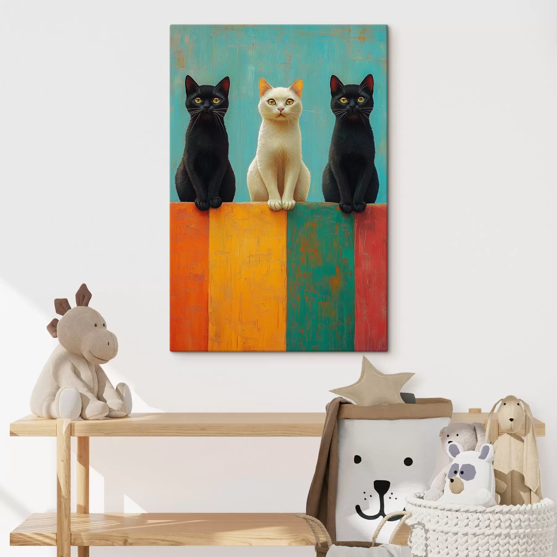 Papier peint Trois chats s41133