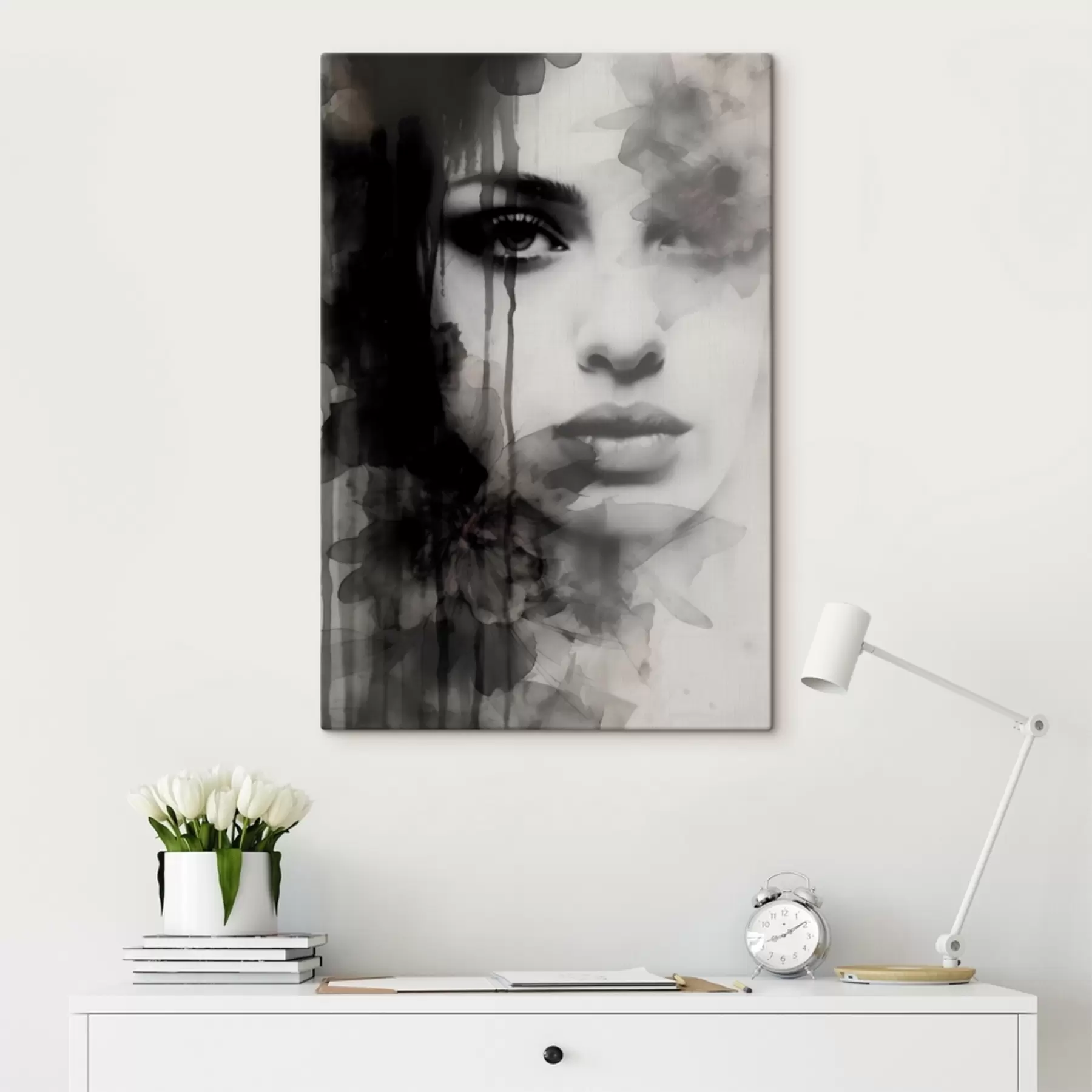 Tableau Le visage d'une fille s41057
