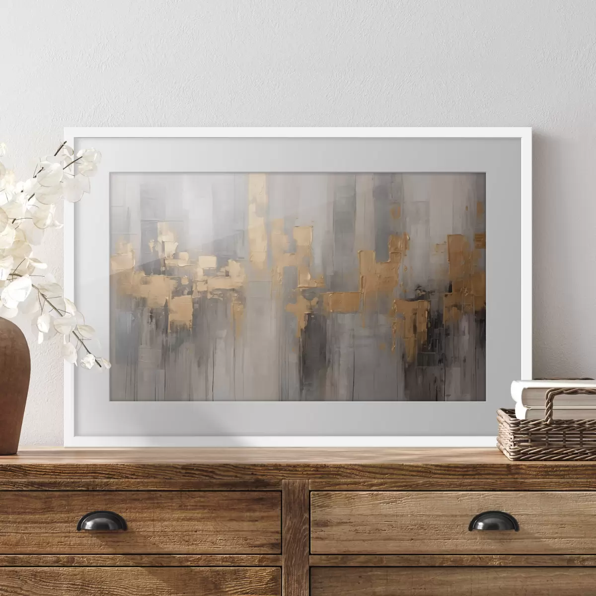 Poster Ville et lueur f41064