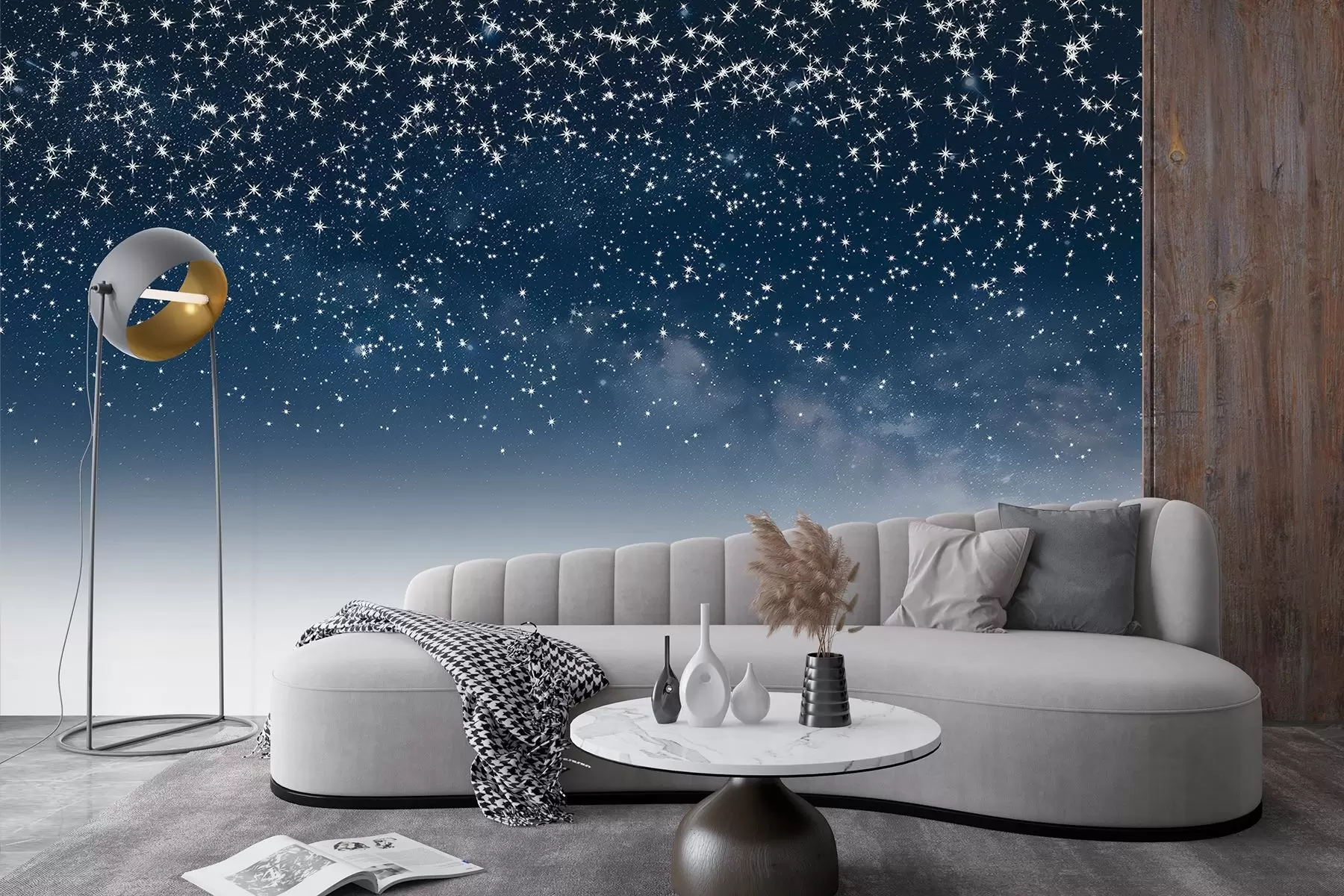 Papier peint Ciel étoilé, dégradé doux, cosmique, constellations w01797v1