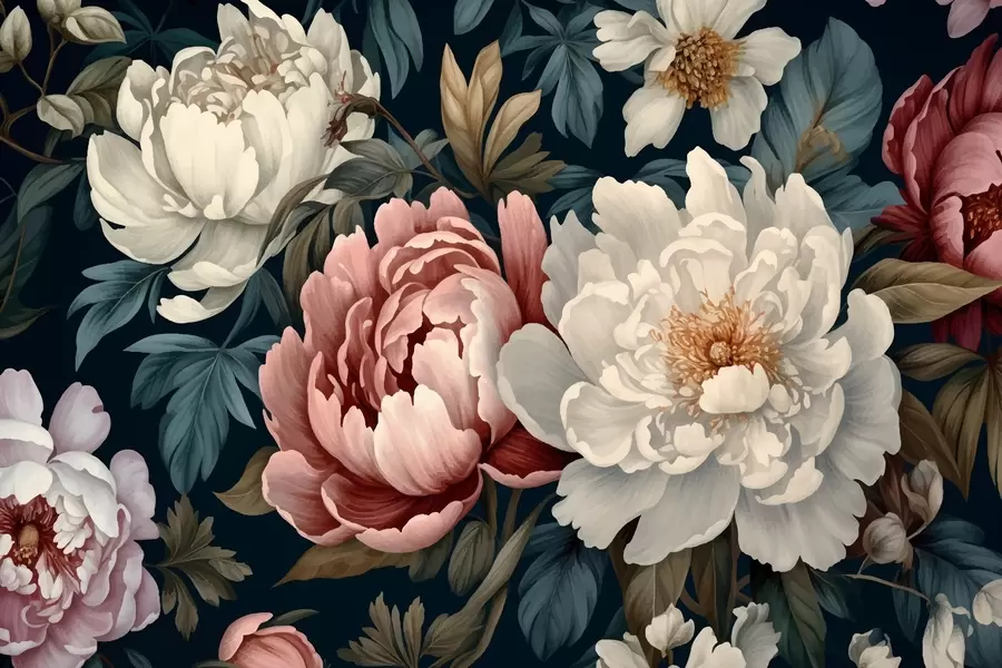 Papier peint Pivoines w01845