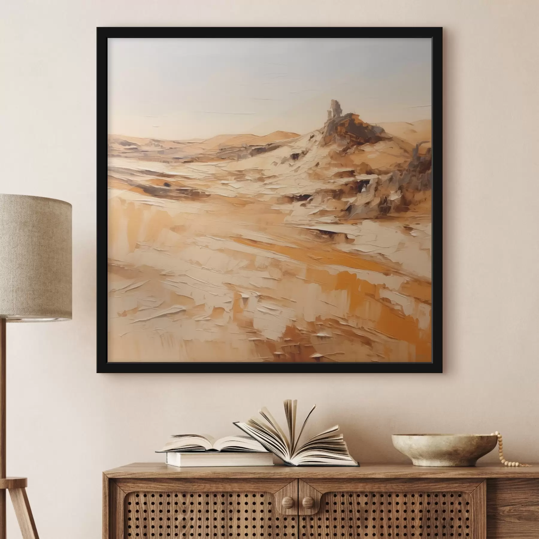 Papier peint Paysage désertique aux tons chauds f38914