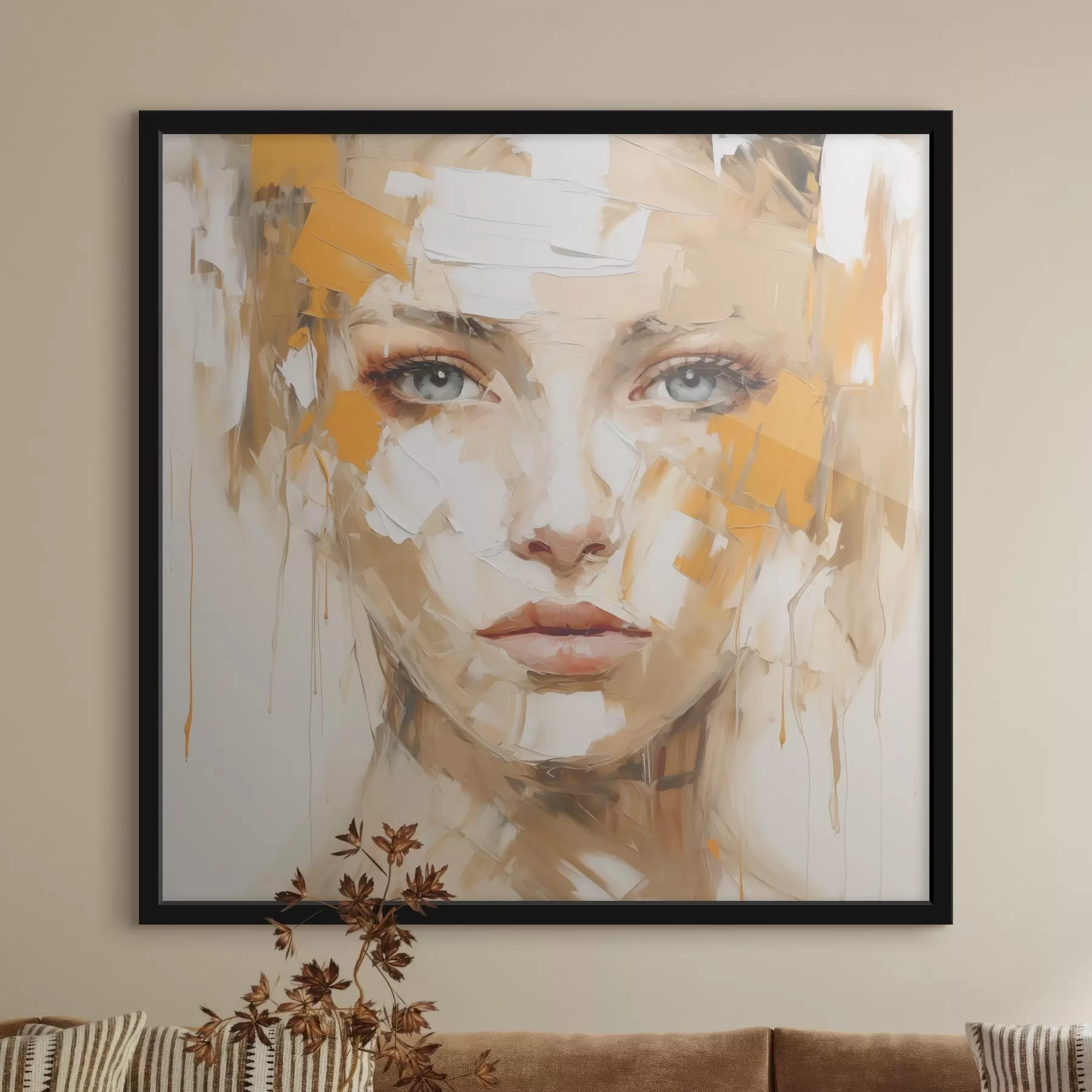 Papier peint Beauté abstraite dans de douces teintes pastel f39024