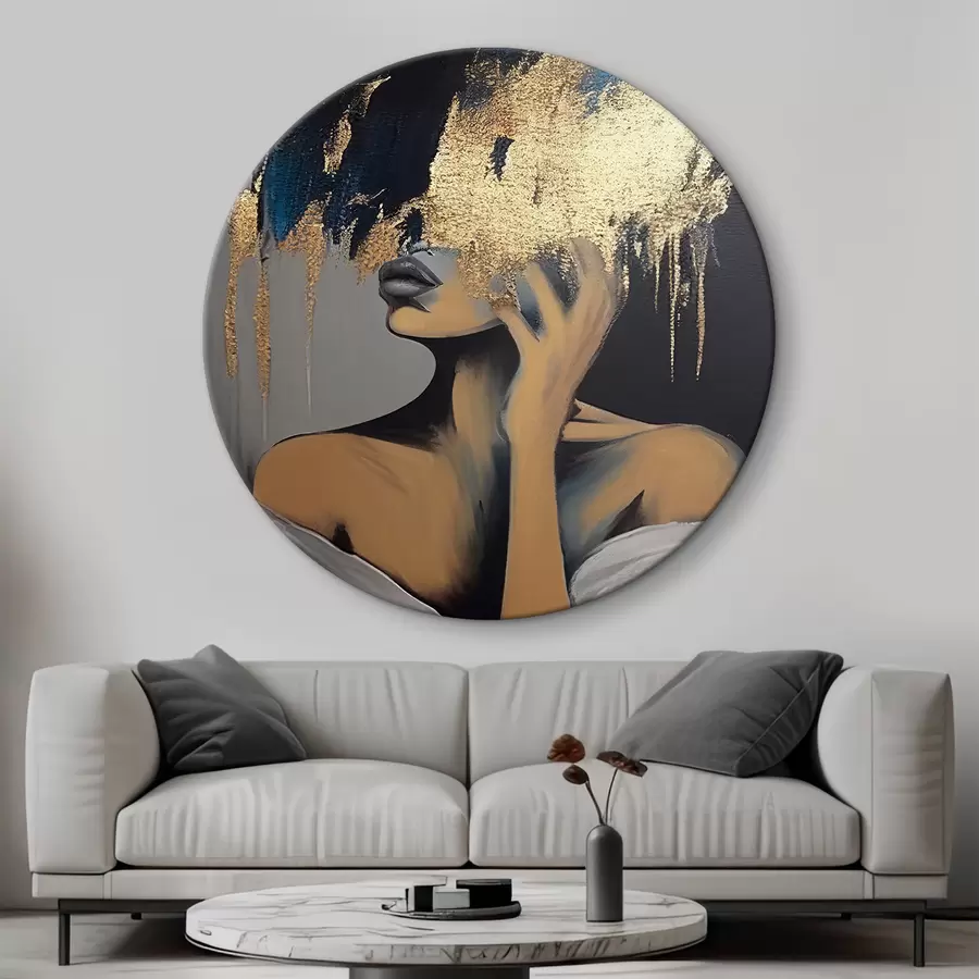 Tableau Coiffure, épaules et cils r34863