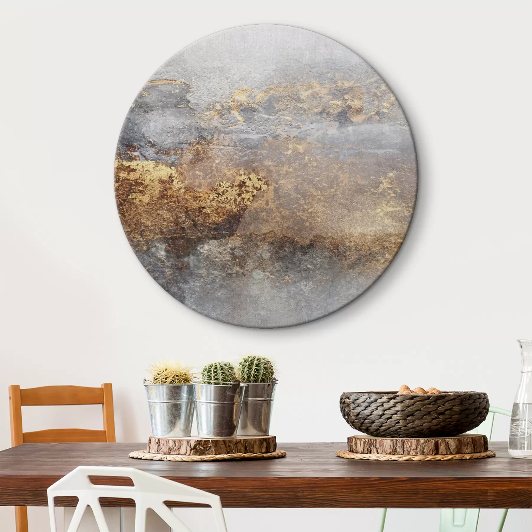Tableau Vieux mur de béton gris  r35845