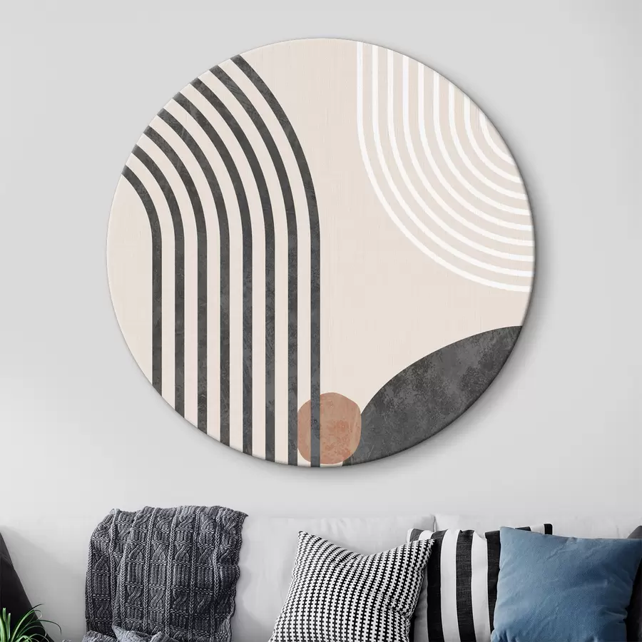 Papier peint Arches graphiques tendance dans un style bohème r36493