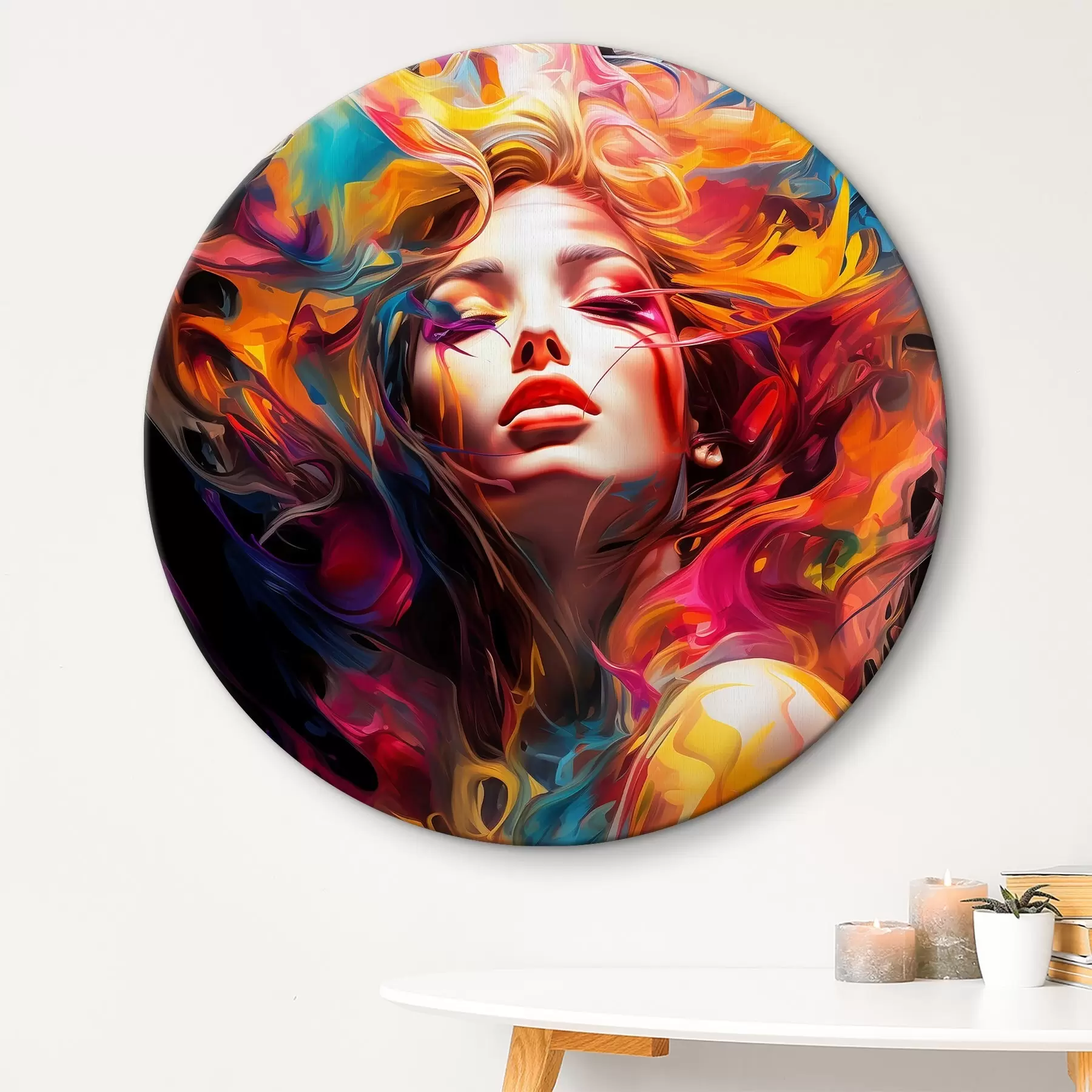 Tableau Fille abstraite r36677