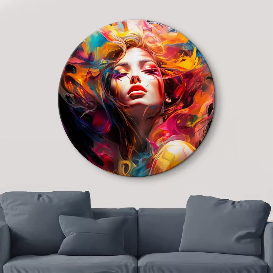 Tableau Fille abstraite r36677