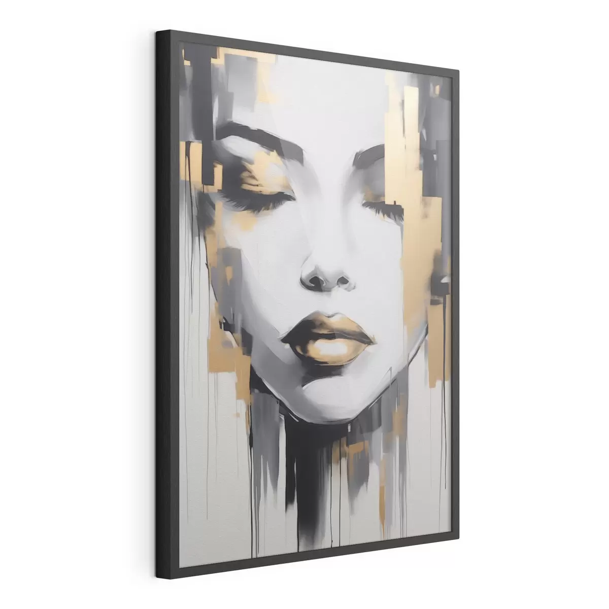Poster Fille abstraction style moderne f41327