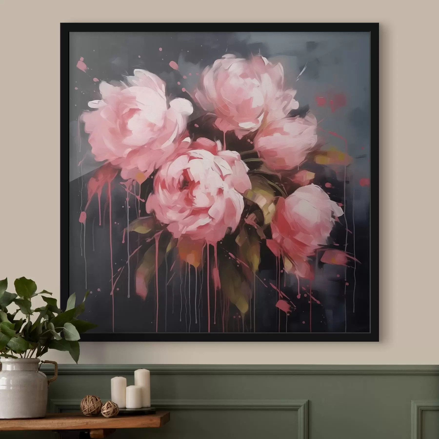 Papier peint Pivoines roses f41329