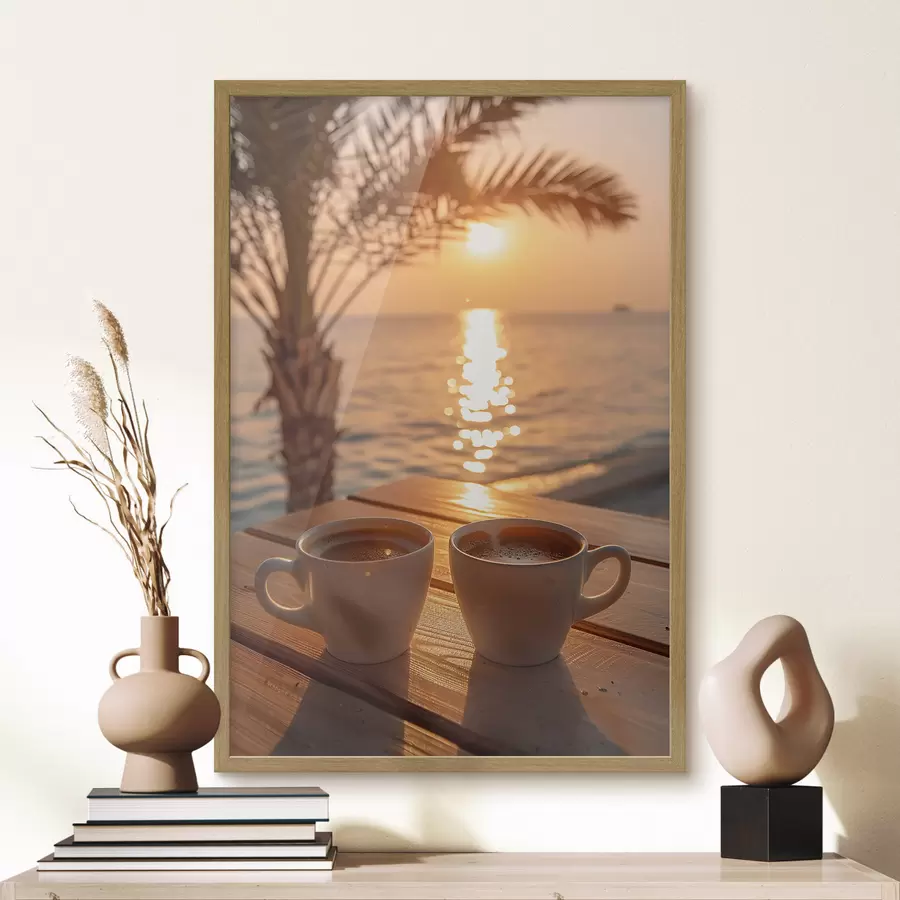 Papier peint Café au bord de la mer f41431