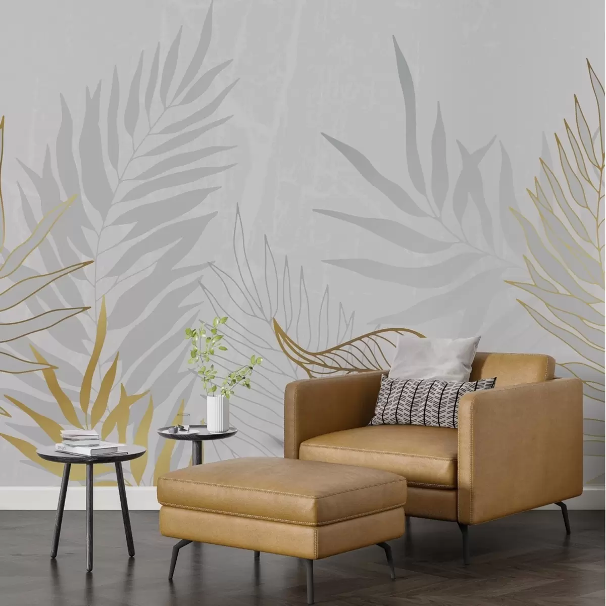 Papier peint Tropiques en couleurs claires w01997v1