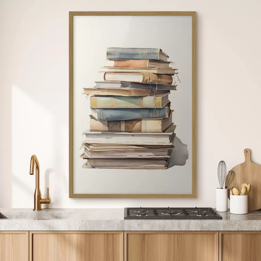 Papier peint Une pile de vieux livres f41192