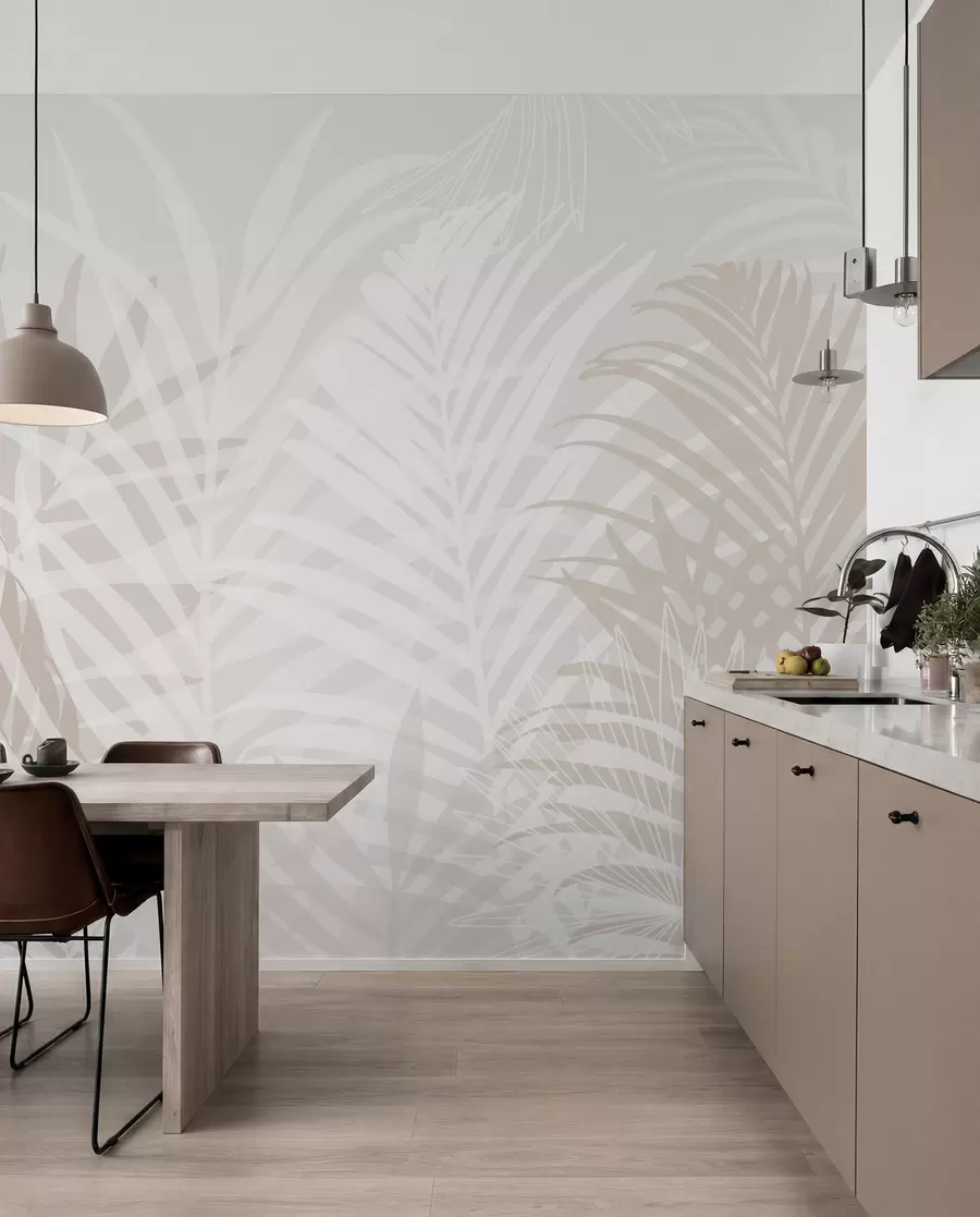 Papier peint Feuilles tropicales tendance w02026v2