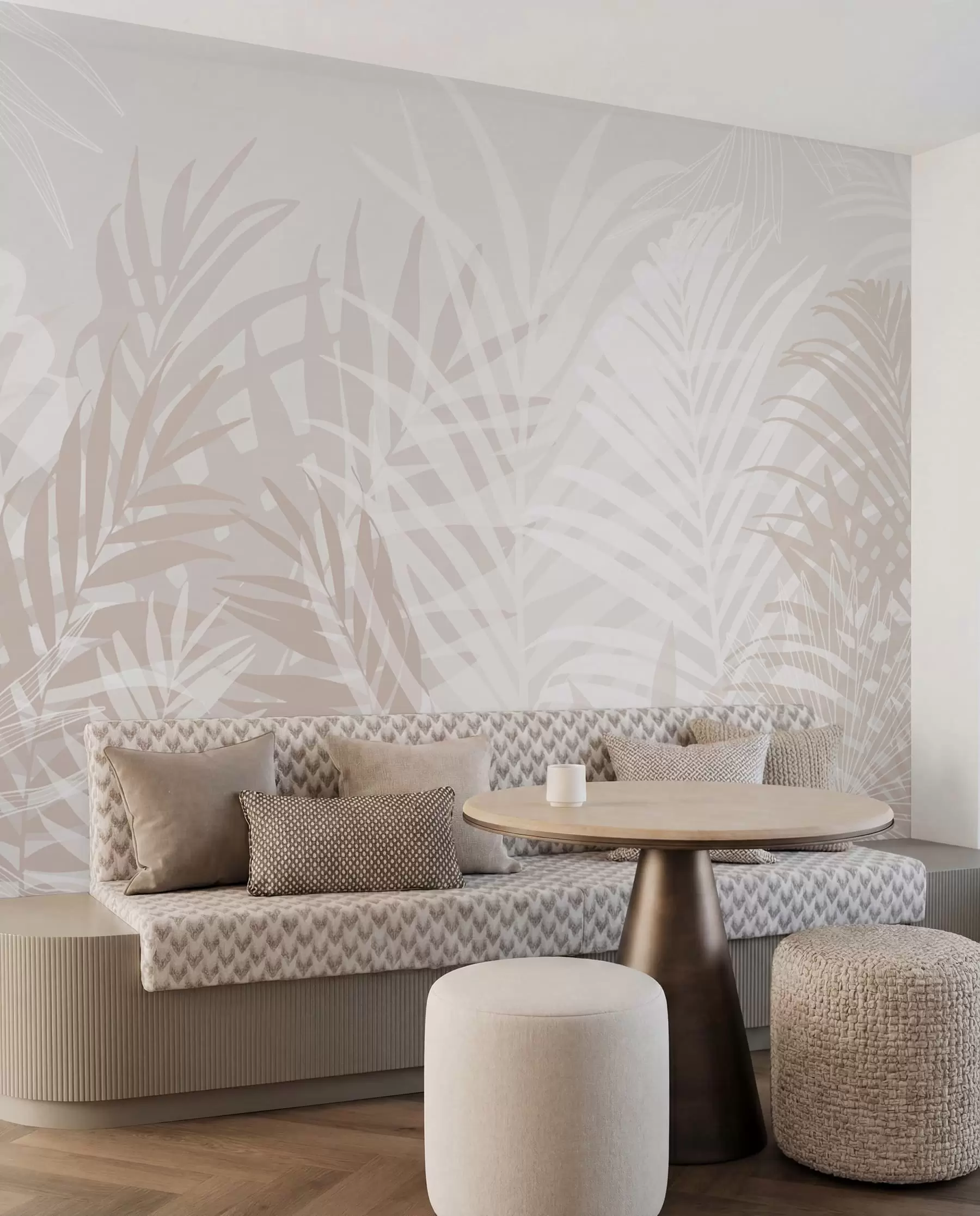 Papier peint Feuilles tropicales tendance w02026v2