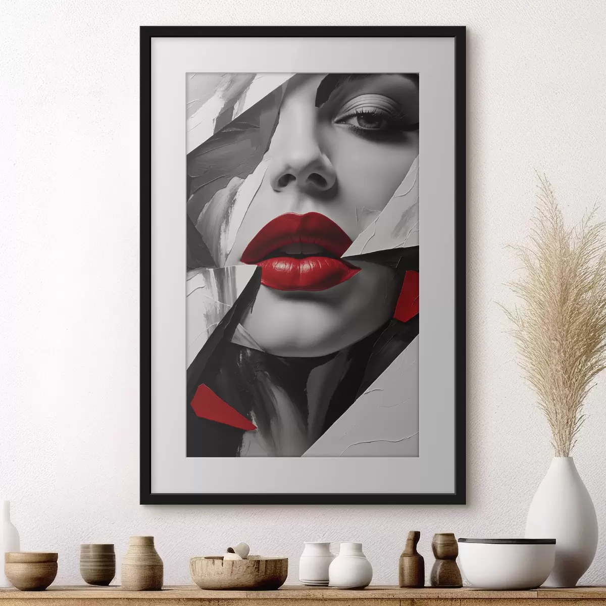 Poster Visage d'argile d'une jeune fille f41287