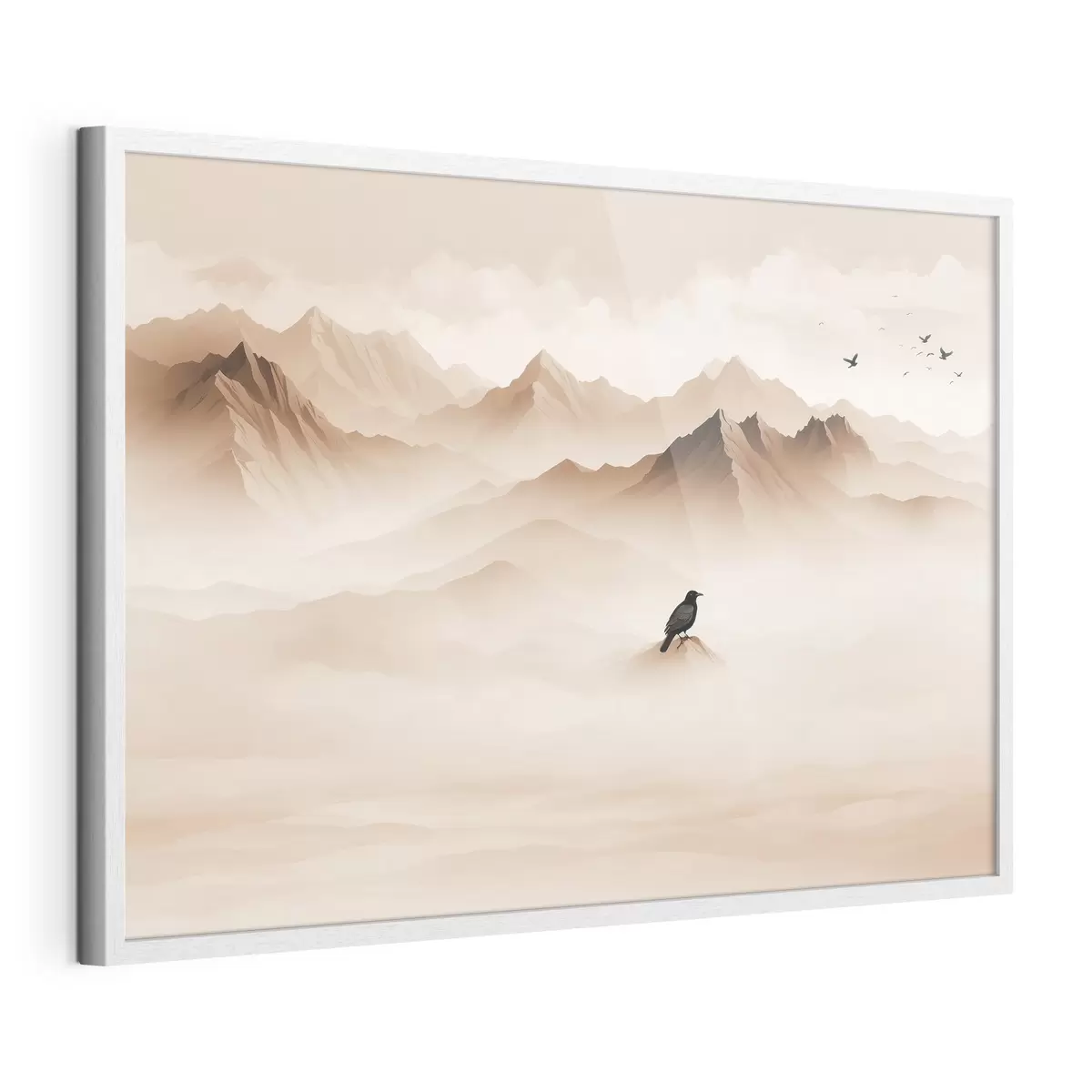 Poster Montagnes dans le brouillard en graphique vectoriel f41295