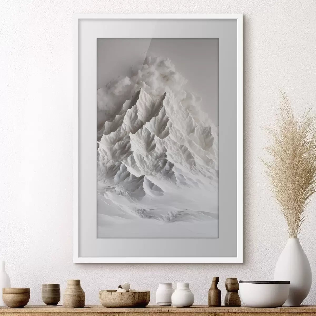 Poster Montagne de neige f41306