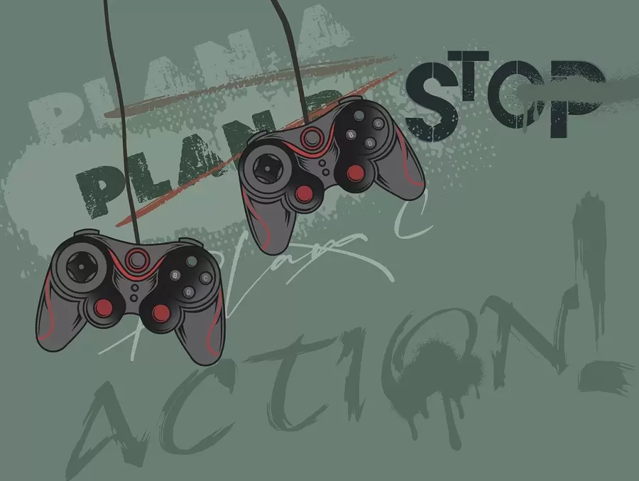 Papier peint C'est parti : place à l'action ! w00829v2