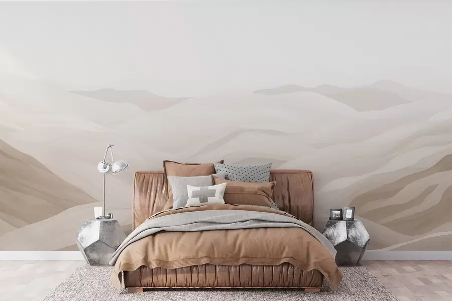 Papier peint Vagues des montagnes brumeuses w02034v1