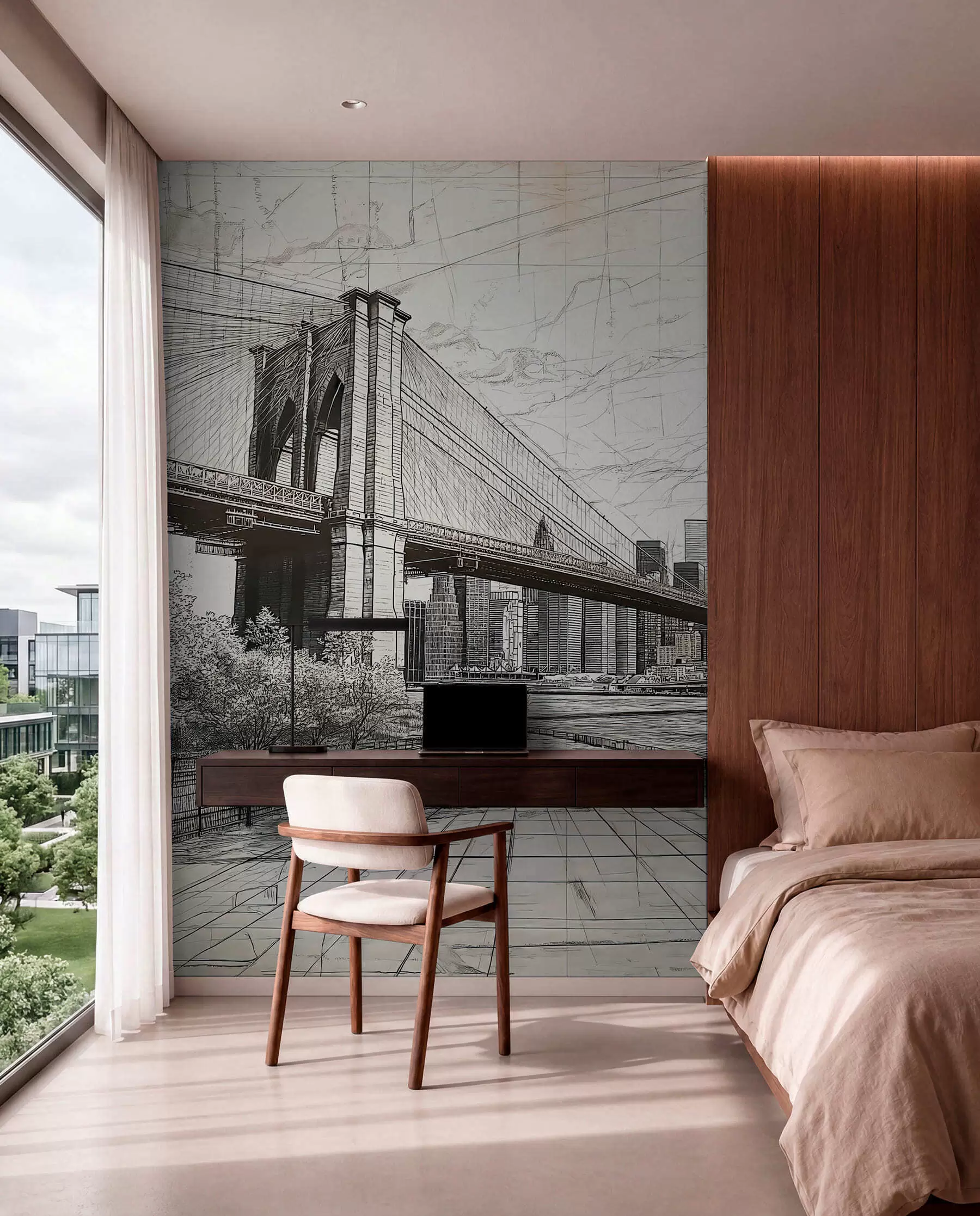 Papier peint Lignes de Brooklyn w01961